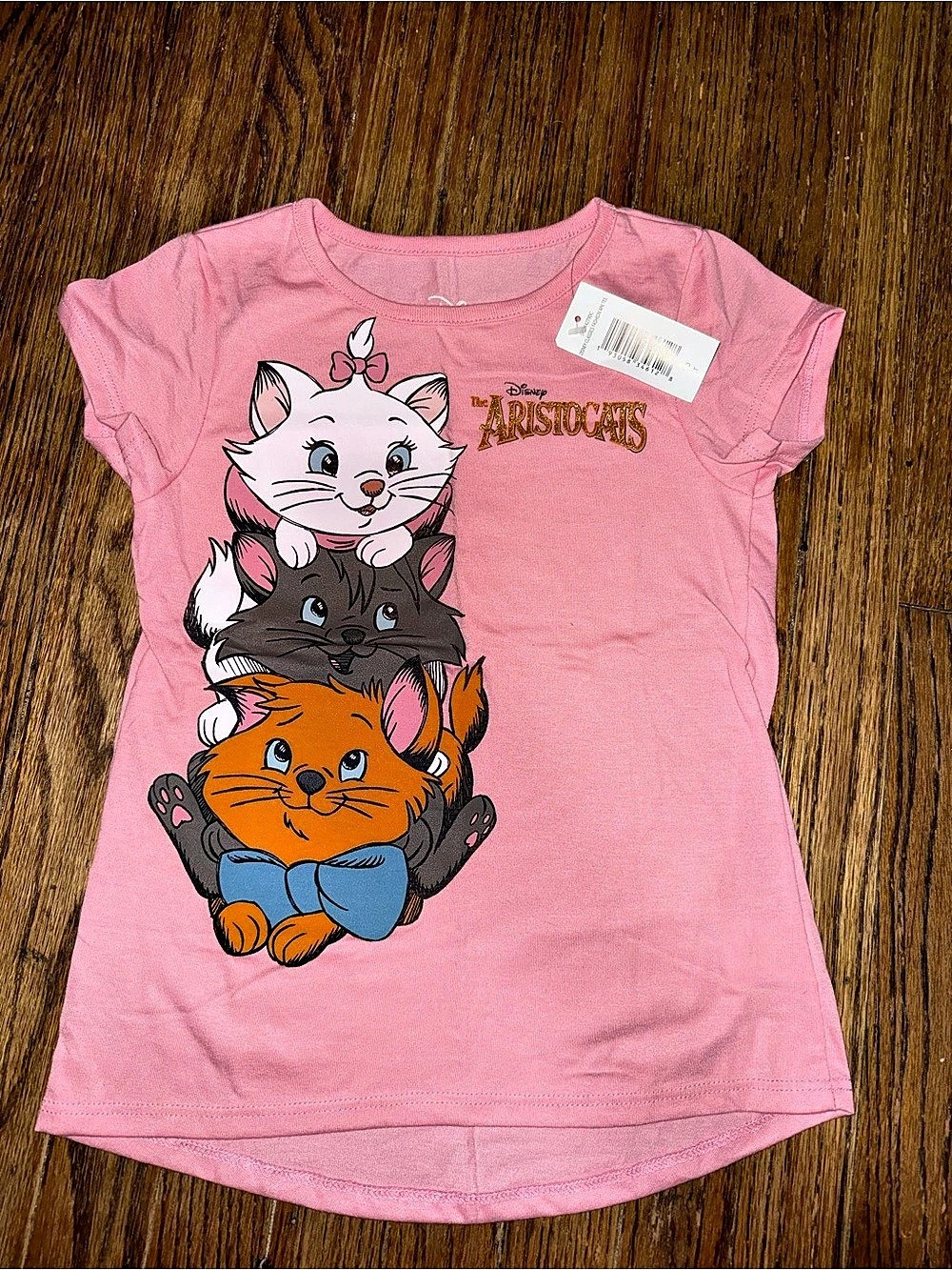 Toddler The Aristocats Short Sleeve Shirt. NWT.